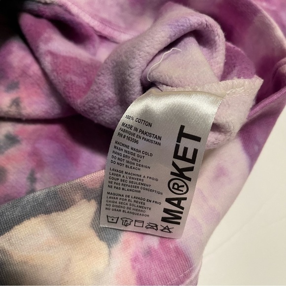 Urban Outfitters Sweatshirt Tie Dye Cosmo Crew Neck Large NWT Market - Picture 7 of 14